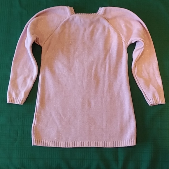 Rococo Girls Shiny Pink Pull Over Sweater - Picture 4 of 8